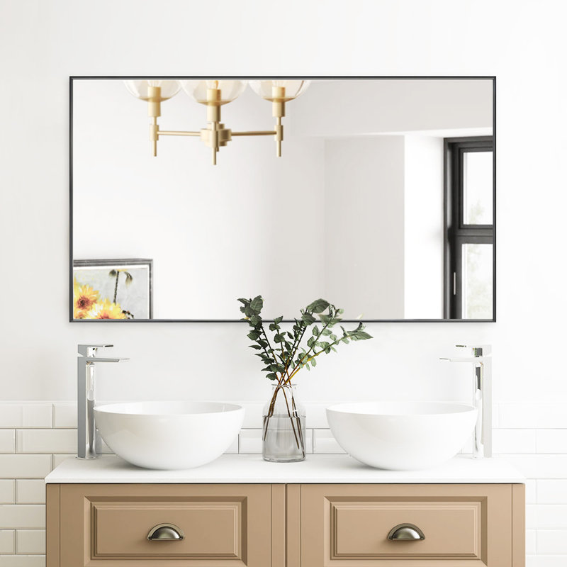 Mckaylin Balhar Rectangle Metal Framed Full Length Mirror, 30" x 58"
