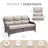 71" Outdoor Wicker Rattan Patio Sofa With 5" Thick Cushions-1471175669-1471175671