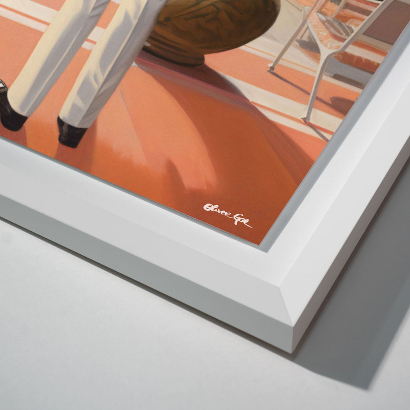 Poolside Romance Duo Shadowbox by Oliver Gal, 11.5" H x 16.5" W, White