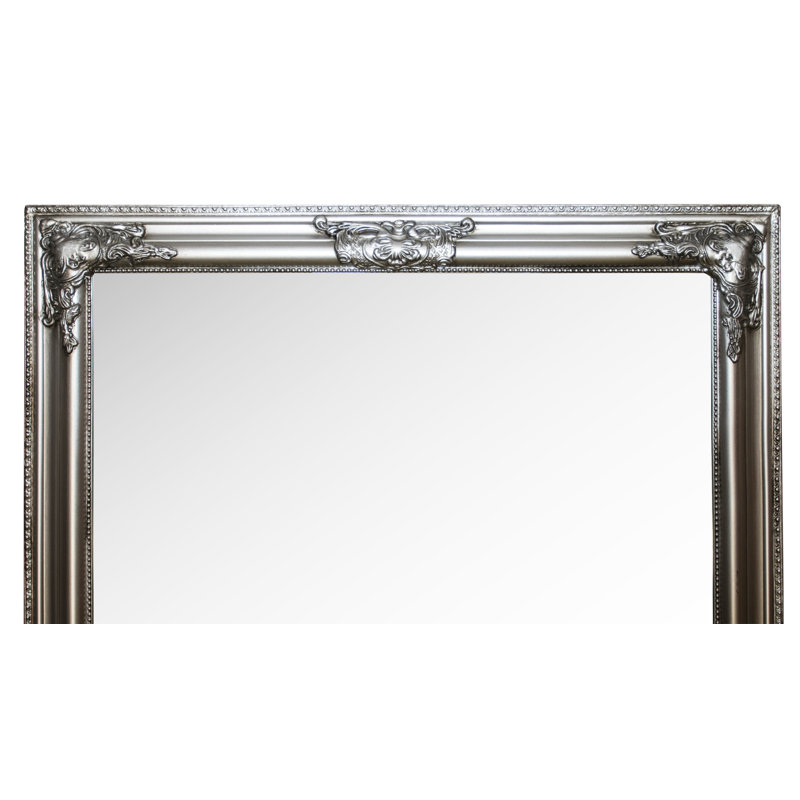 Gambier Wood Flat Wall Mirror, 62cm H x 52cm W, Silver