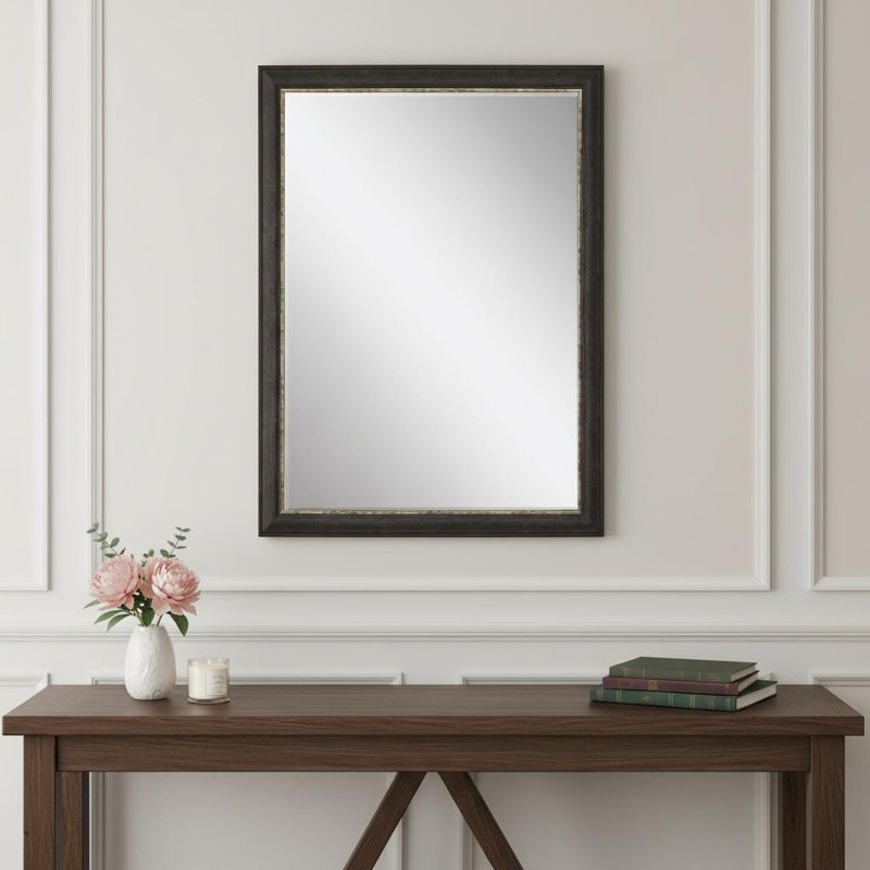 41" Dark Brown Accent Mirror