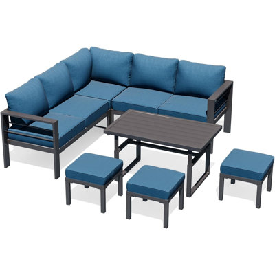 Aluminum Patio Furniture Set With Waterproof Cover