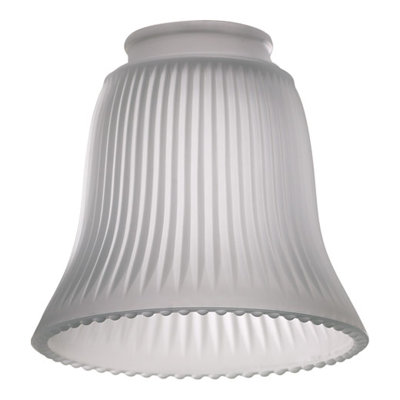 4.75 in. H Glass Bell Ceiling Fan Fitter Shade
