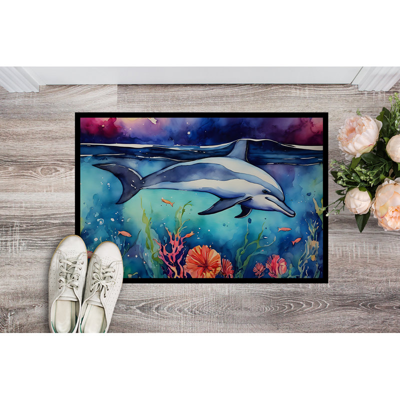Dolphin Doormat, L 18 po x L 27 po
