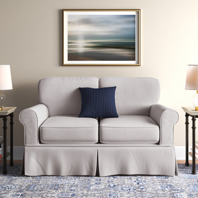 Zanesfield 59.75'' Slipcovered Loveseat