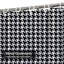 Rideau de douche Houndstooth Backdrop Black Buffalo White avec 12 crochets-127297302