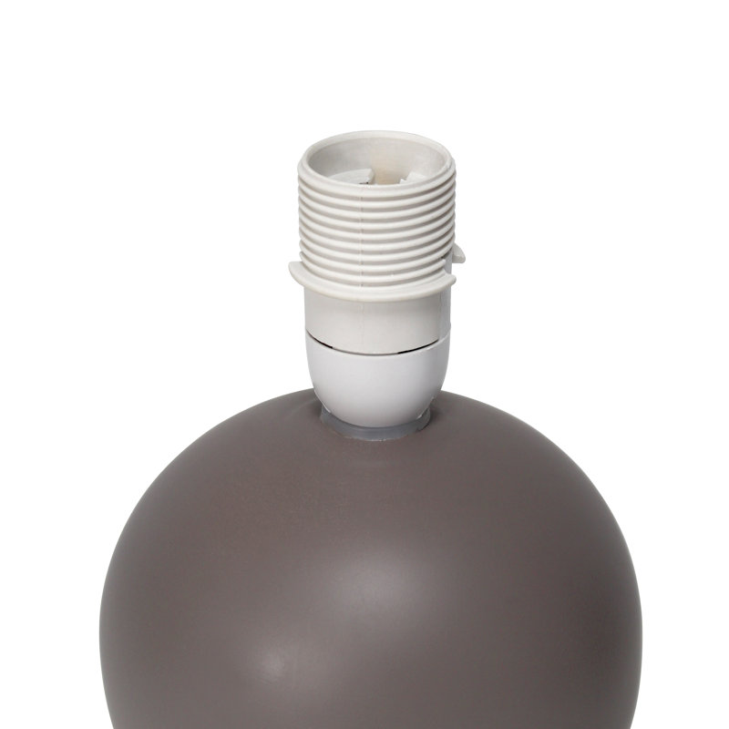 Amishi Ceramic Table Lamp, Gray, No