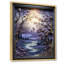 «Mauve Winter River Landscape Collage I», art mural paysage d'hiver-624754601-684228533