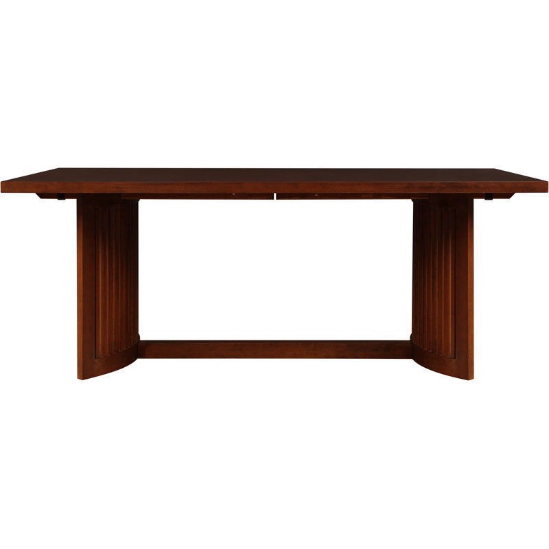Park Slope Extendable Solid Wood Trestle Dining Table, Pasadena