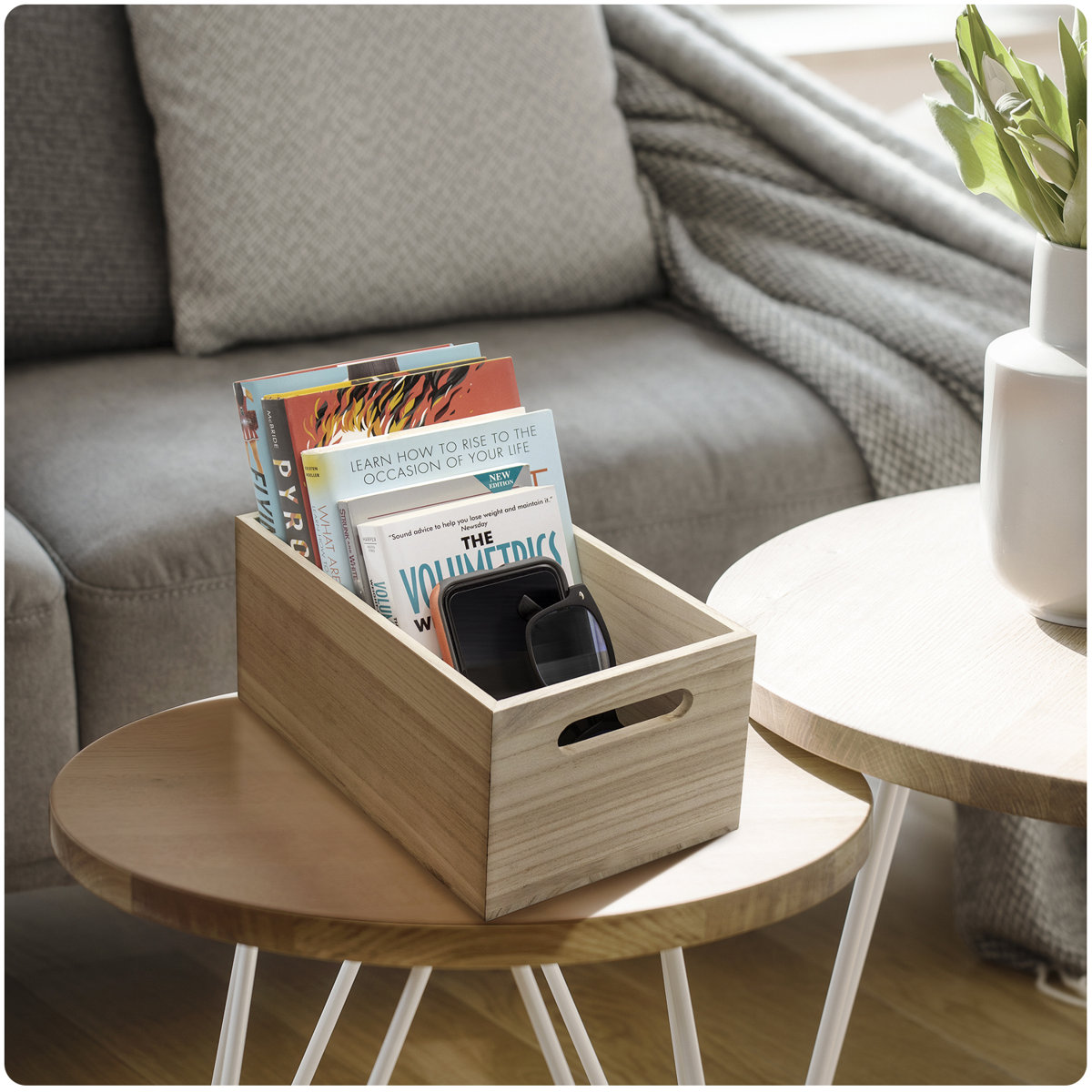 Sorbus Unfinished Wood Crates, Organizer Bins, Wooden Box, Cabinet ...