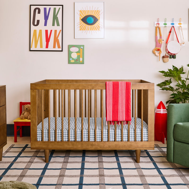 Lit de bébé convertible 3-en-1 Marley, Noyer, Crib