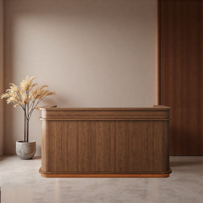 Sleek Modern Checkout Counter with Integrated Cashier Space – Stylish Multi-Functional for Offices Retail Spaces and Hotel Lobbies
