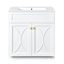 Meuble-lavabo 60 po avec lavabo en céramique, armoire de rangement autoportante moderne avec poignées dorées, portes à fermeture douce-1538941775