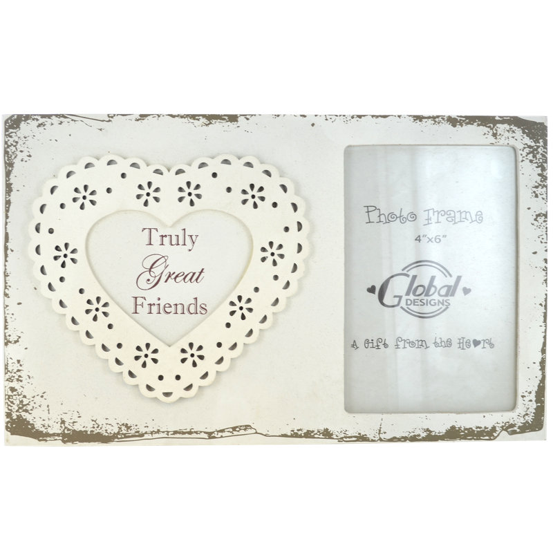 Cream Solid + Manufactured Wood Picture Frame