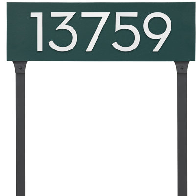 Floating 1-Line Lawn Address Sign