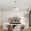 Lustre tambour en cristal 6 lumières Machela