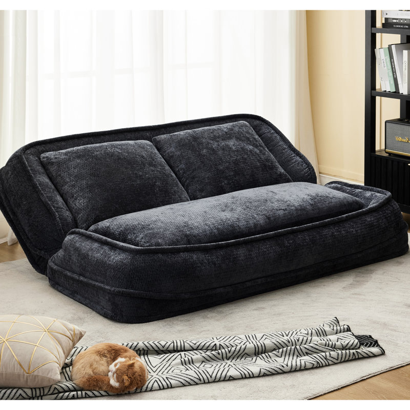 Nouveau lit double pour chien, paresseux, 2 places, 5 positions réglables, chenille, noir, idéal pour regarder la télévision et se détendre avec votre animal de compagnie, 21 ans, s'adapte à vous et aux animaux de compagnie