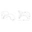 Chaise d'appoint rembourrée en métal Rosebud-29216727