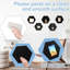 Paquet de 15 grandes planches de liège hexagonales noires en liège 12 po