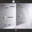 Rift Collection Shower System: 8" Square Rain Shower Head, Tub Spout, & Rough-in Valve Included - Brushed Nickel-36865902