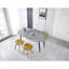 Table grise avec fonction extensible et pieds en métal pour bureau de salle à manger - 40,43 po de largeur, 30,08 po de hauteur, 91,53 lb de bonne qualité, plusieurs occasions de hauteur, style unique-2142337512-2142337513