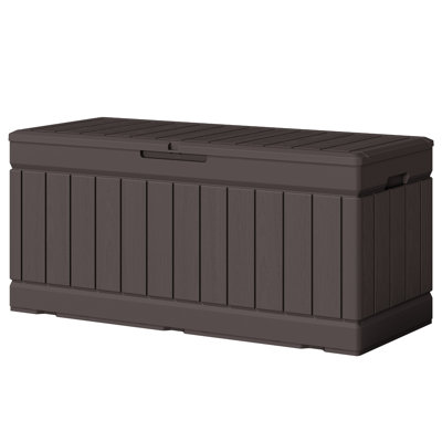 80 Gallons Water Resistant Resin Lockable Deck Box
