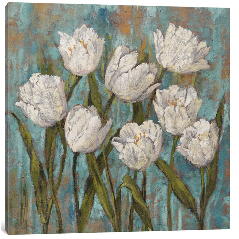 « isabelb jardin ii », reproduction d’art sur toile, H 48 po x l 48 po x P 1,5 po, Toile tendue, Pas de tapis