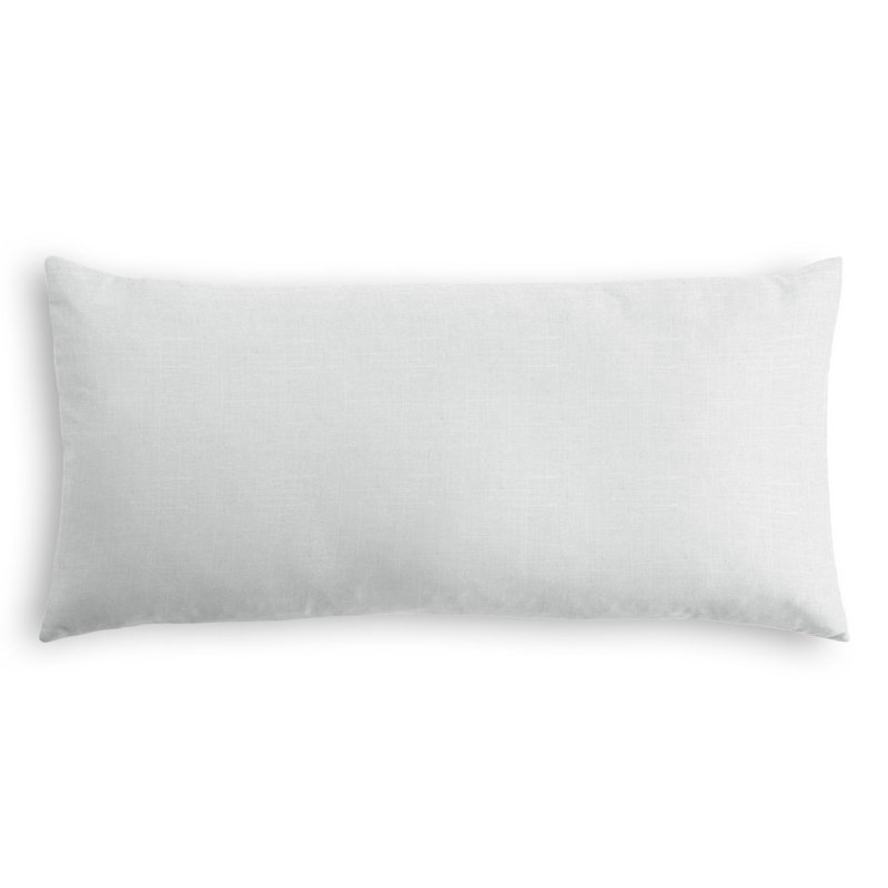 Reversible Throw Pillow, 14" x 36", Cool Gray