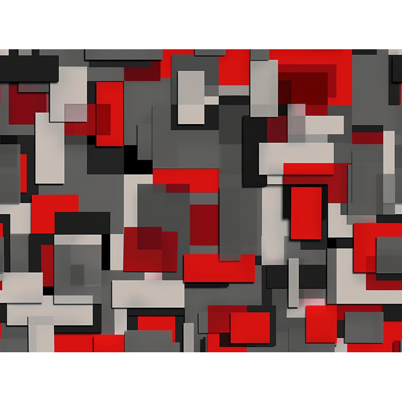 Coussin décoratif réversible en mélange de coton, H 18 po x l 18 po