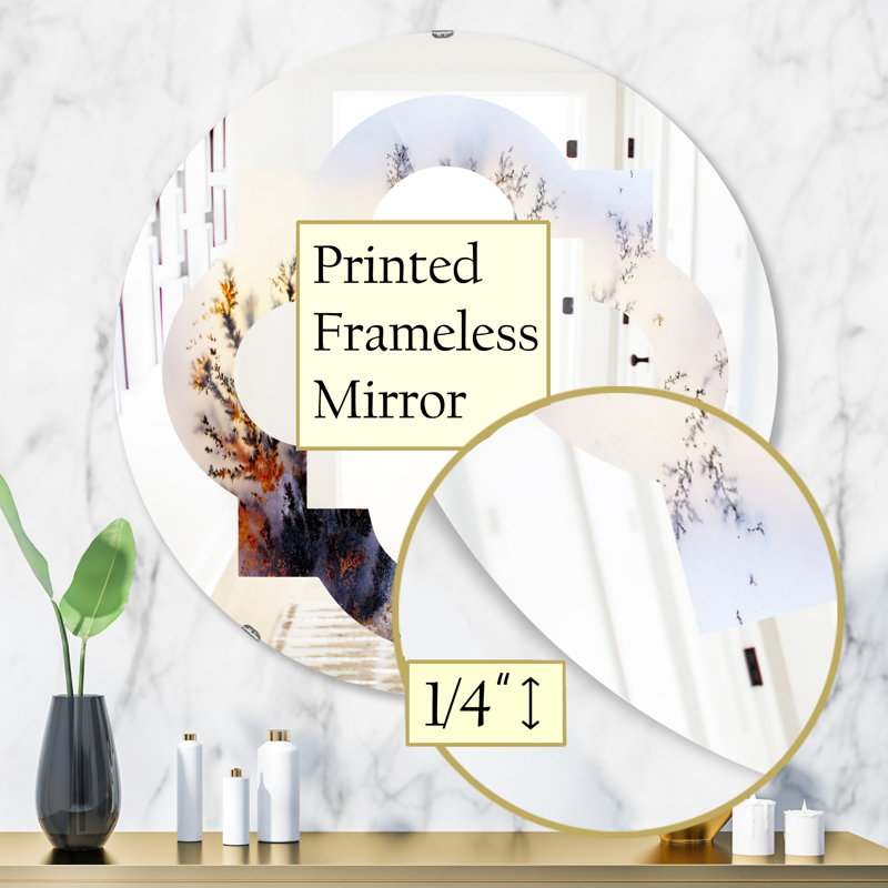 Miroir mural Kazan Dendrite Crystals, 31,5 po x 31,5 po