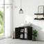 Meuble-lavabo de salle de bain, meuble-lavabo piédestal avec tablette réglable, noir-1059282680