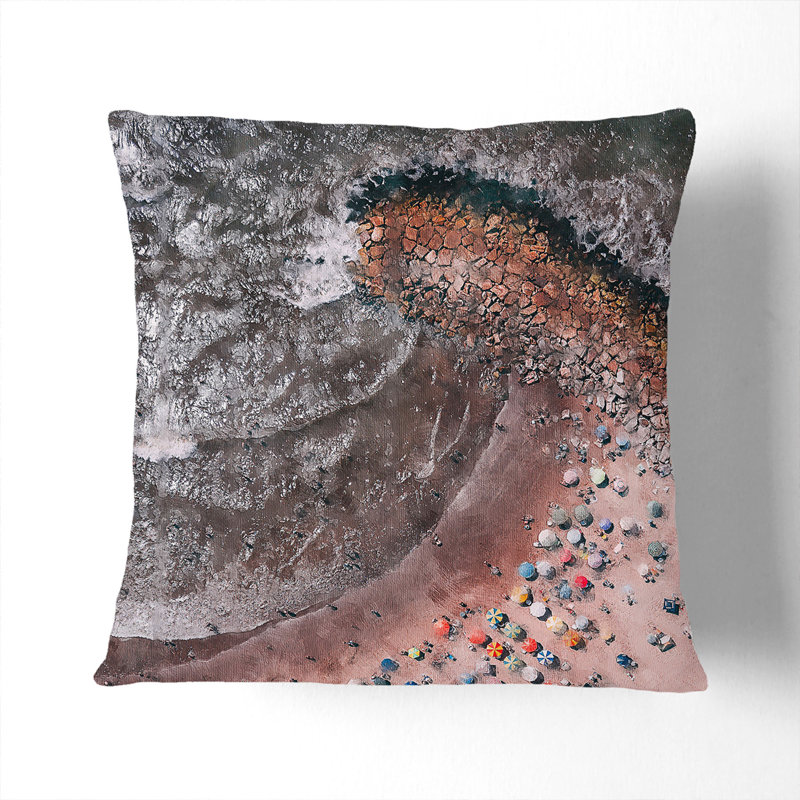 Square Cushion, 40cm H x 40cm W x 15cm D, Black