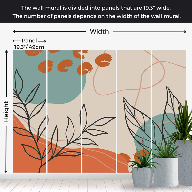 Annon Peel & Stick Vinyl Wall Mural, 82'' L x 115'' W