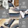 Moderen Machine Washable Rug with Rubber Backing for Living Room Abstract Non-Slip Area Rug Indoor Carpet Non-Shedding Rug for Bedroom Dining Room Hallway Kitchen Office Playroom Nursery