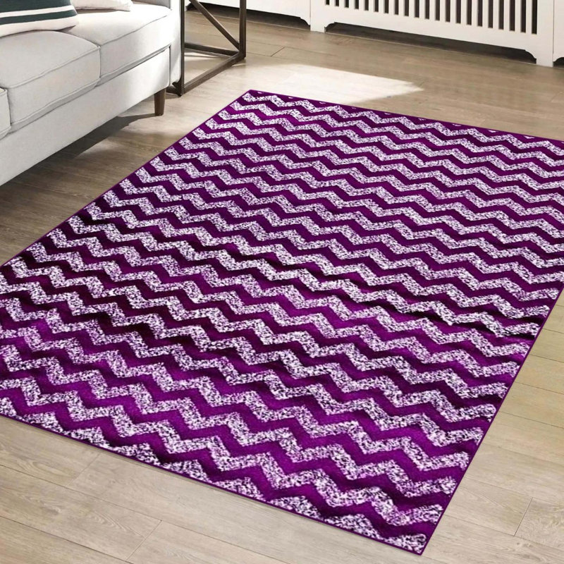 Friedegund Chevron Indoor Rug, Rectangle 8' x 10'