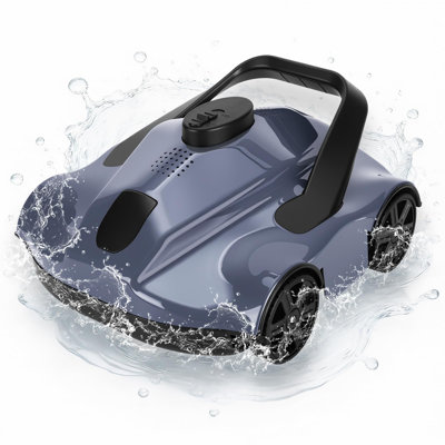 Robot nettoyeur sans fil pour piscine hors-terre, 130 minutes d'autonomie, autochargeant