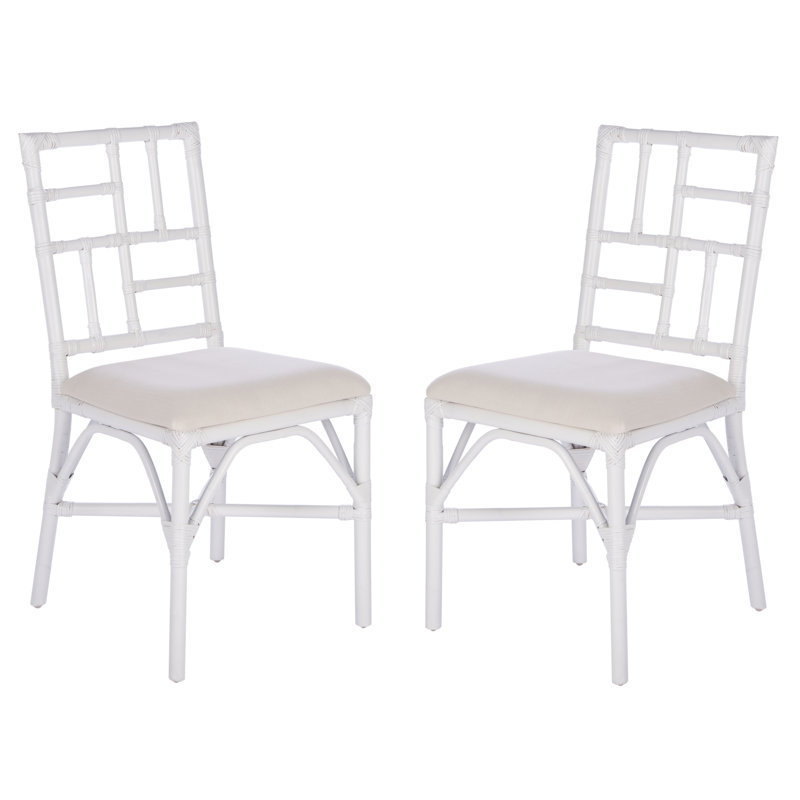 Chaise parsons Mylas Elston, Blanc