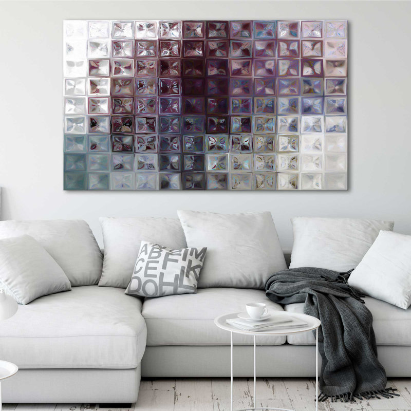 «Tile Art # 7, 2015» par Mark Lawrence - impression sur toile tendue, H 28 po x l 48 po, Toile tendue, Sans cadre