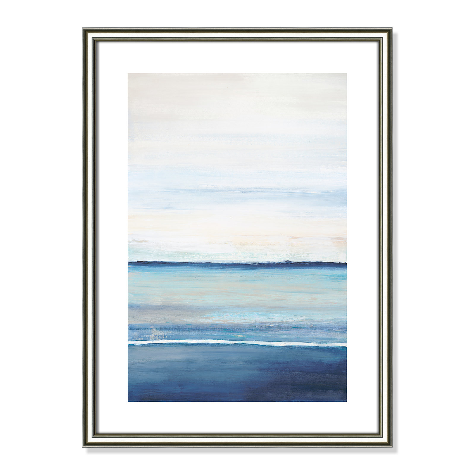 Emmit "Distant Whispers" Print by Filippo Ioco, 23" H x 17" W x 0.88" D, Silver Framed Paper