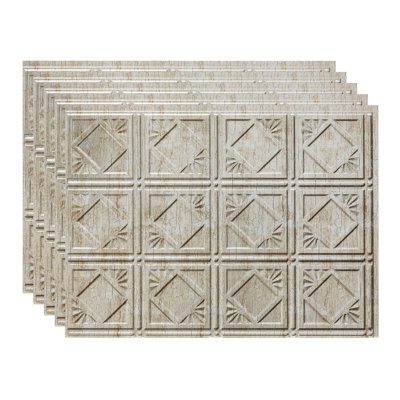 FASÄDE Traditional Style/Pattern 4 Decorative Vinyl Backsplash 15 sq ft Kit