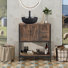 Meuble-lavabo simple 30 po avec lavabo sur pied Farmhouse