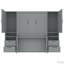 Lit escamotable mural avec placard, tiroirs et tablettes Murphy-114792203