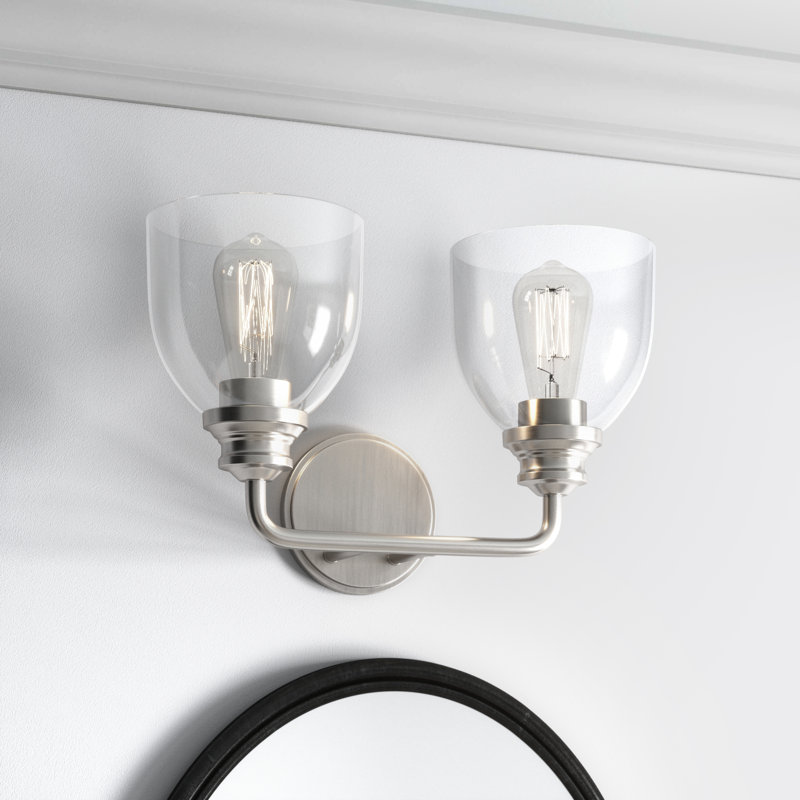 Jordynn 2 - Light Dimmable Vanity Light, Satin Nickel