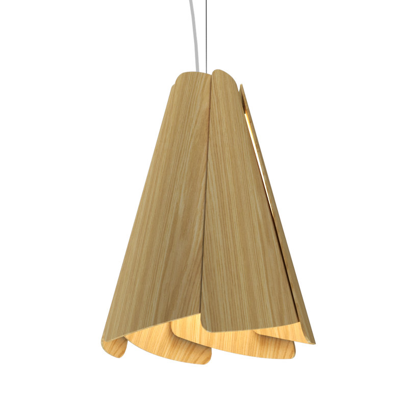 Fuchsia 1 - Light Pendant, Organic White