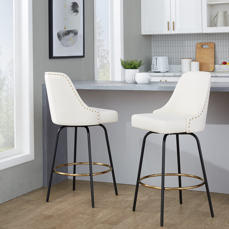 Fixed-Height Counter Stool with Swivel