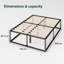 Dekker Metal Platform Bed with Wooden slat support -1245413495-1240840071