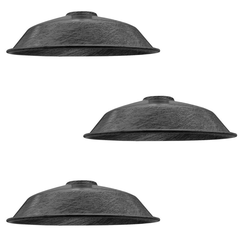 Simonides 7cm H Metal Bowl Lamp Shade ( Uno ), Brushed Silver