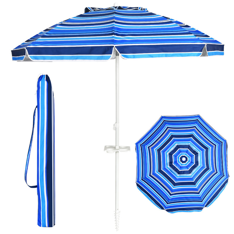 Porte-gobelet portatif de 7,2 pi Yurig, Bleu marine