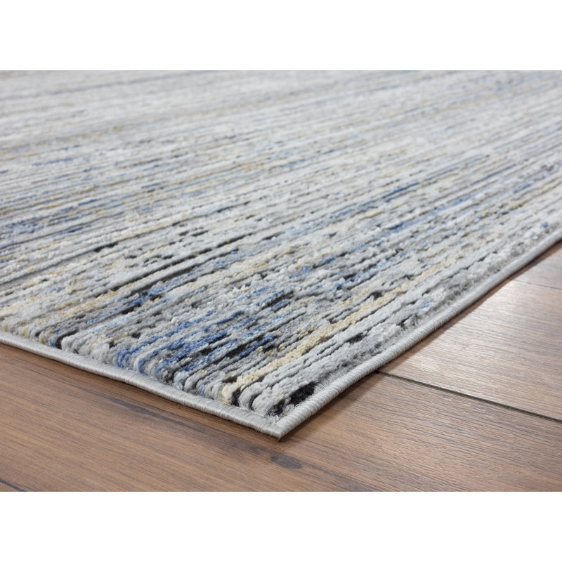 Tapis bleu Fway Westway de 5 pi 3 po x 7 pi 2 po United Weavers, Rectangle 5 pi 3 po x 7 pi 2 po