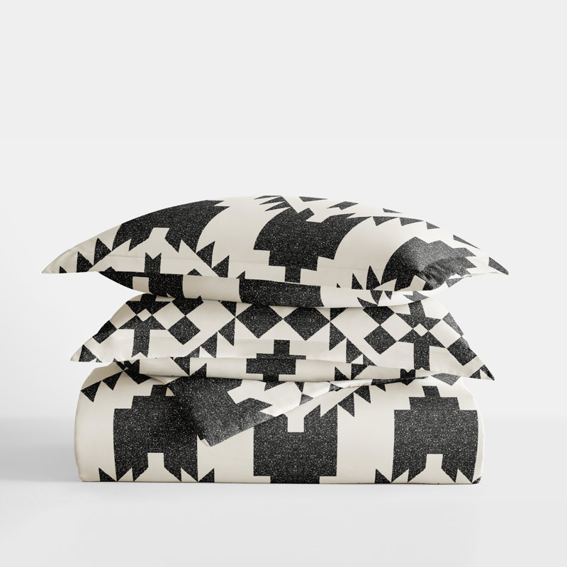 Gray Adobe Diamond Print Reversible Full/Queen Duvet Cover Set